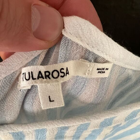 NWT Tularosa Jaqueline Jumpsuit in Blue Stripe | size L - Picture 6 of 11